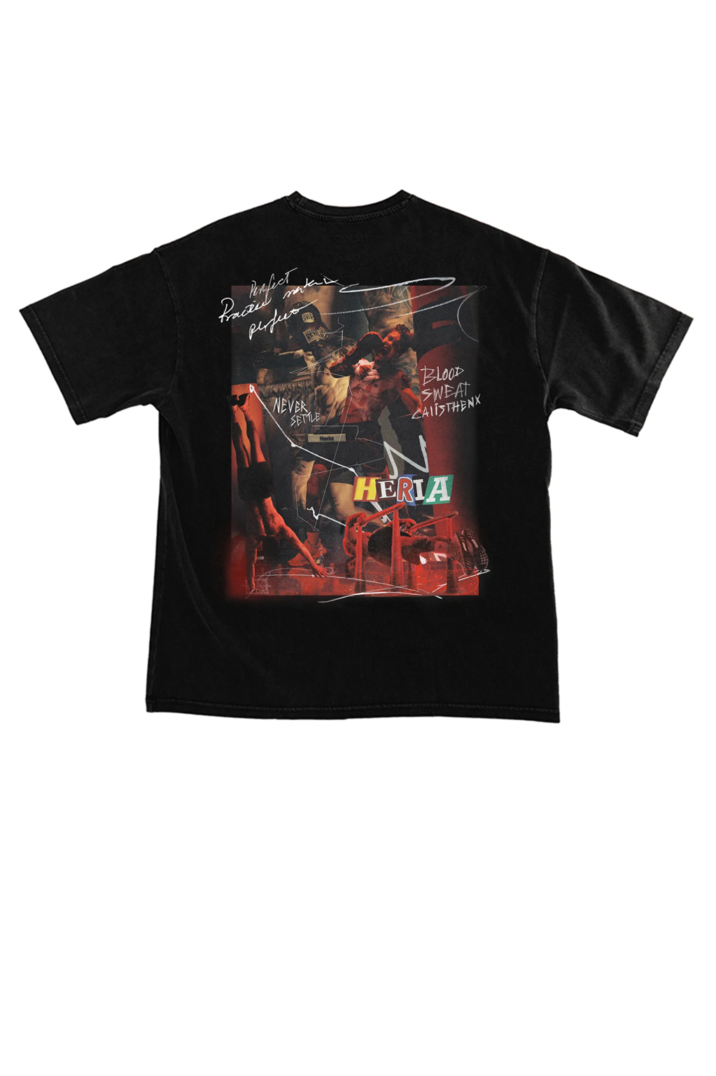 Chris Heria Workout Tee Blk 1c