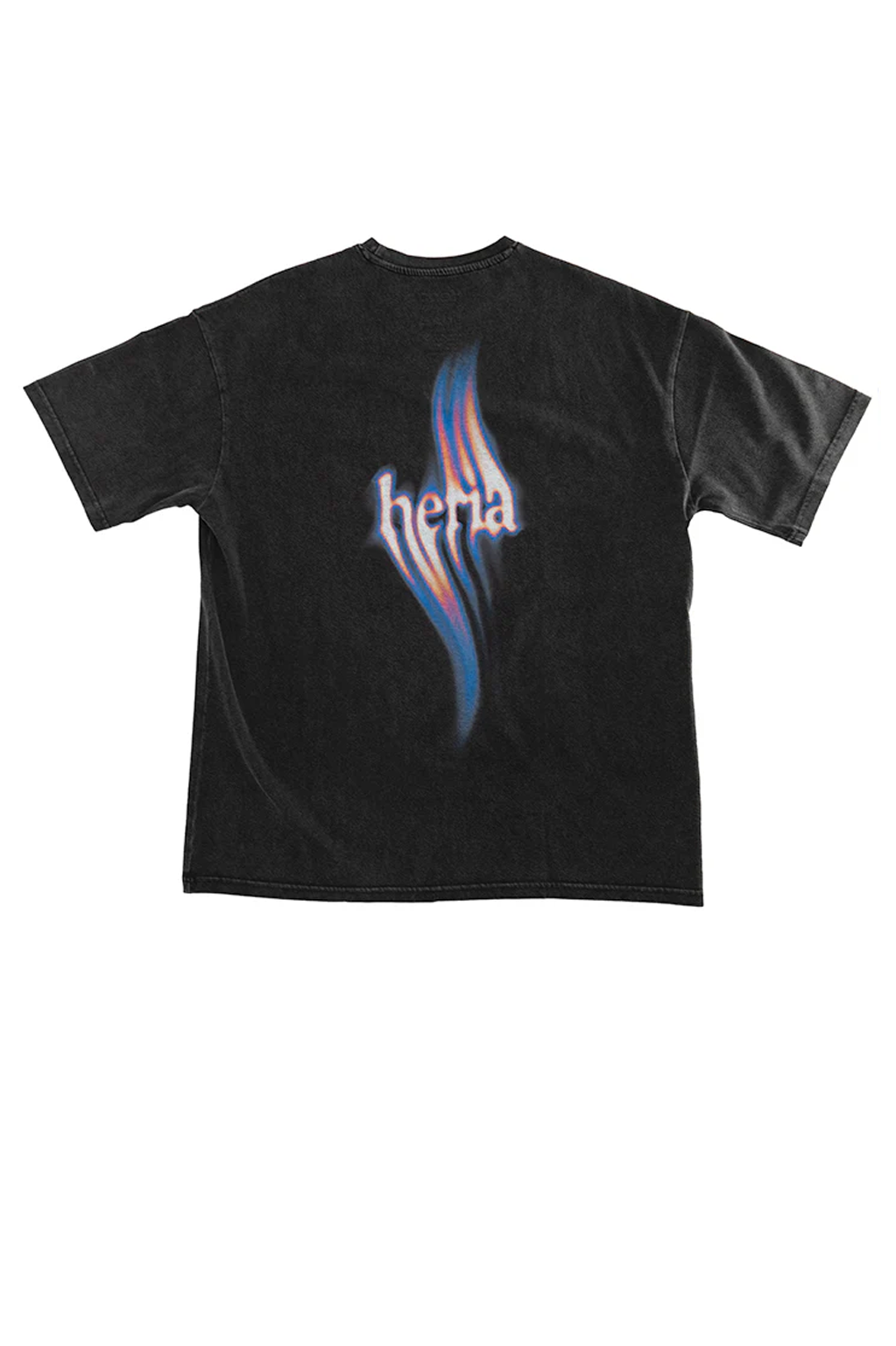 Flame Tee - Acid Washed Black 1c