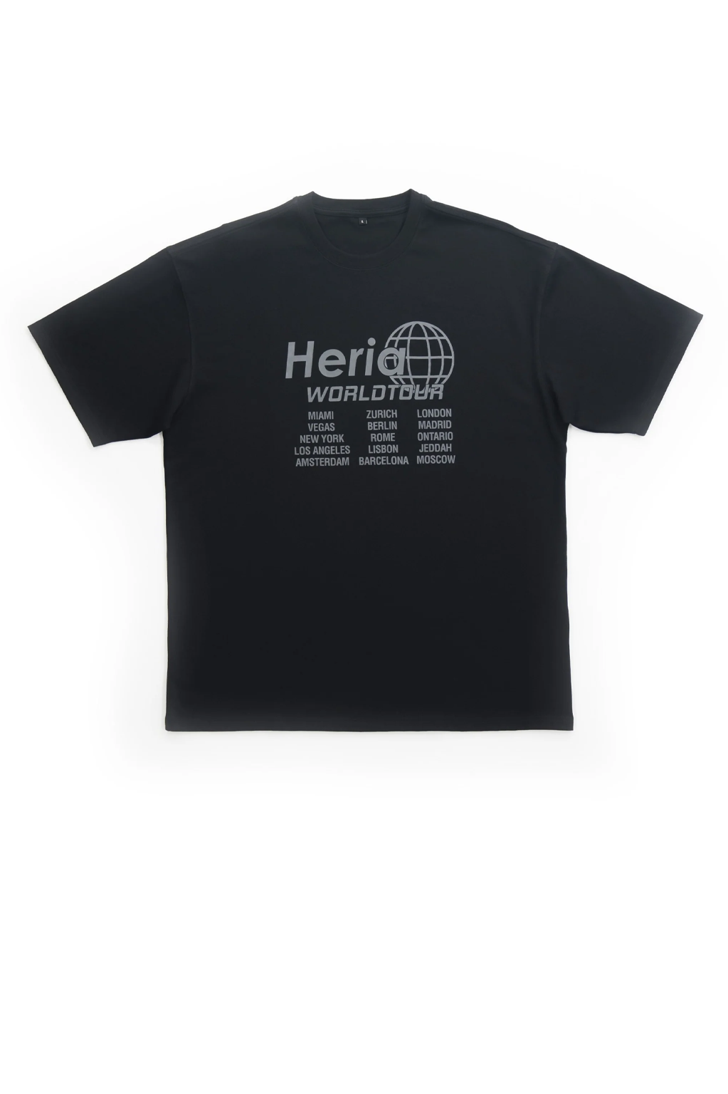 Heria World Tour T-Shirt - Black 1c