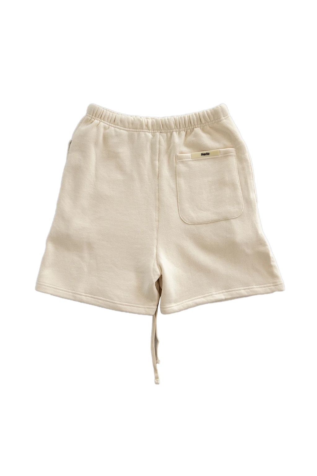 Heria Embroidered Sweat Shorts - Beige 2c