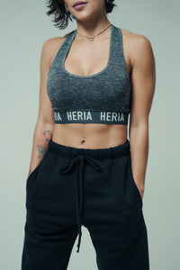 Heria Women's Grey Sports Bra 11c