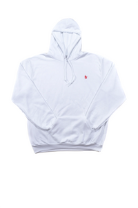 White Fleece Hoodie 1c