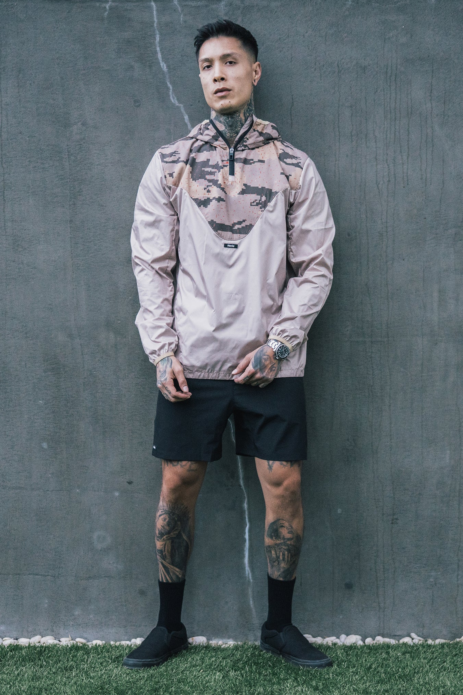 Windbreaker Jacket - Brown 3c