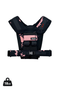 Heria weight vest black pink 18lb 1c