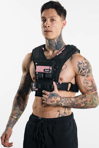 Heria weight vest black pink 18lb 2c