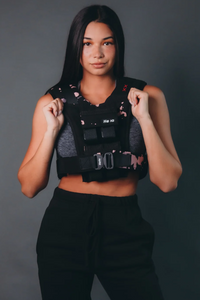 Heria weight vest black pink 18lb 3c