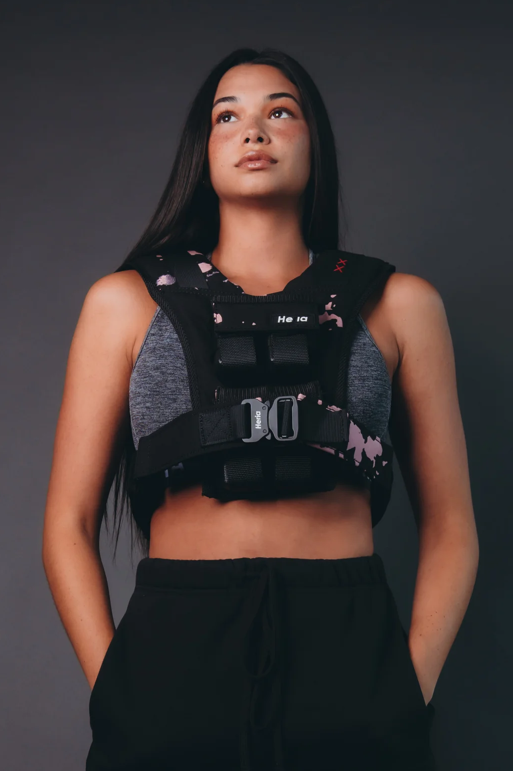 Heria weight vest black pink 18lb 5c