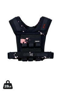 Heria weight vest black pink 28lb 1c