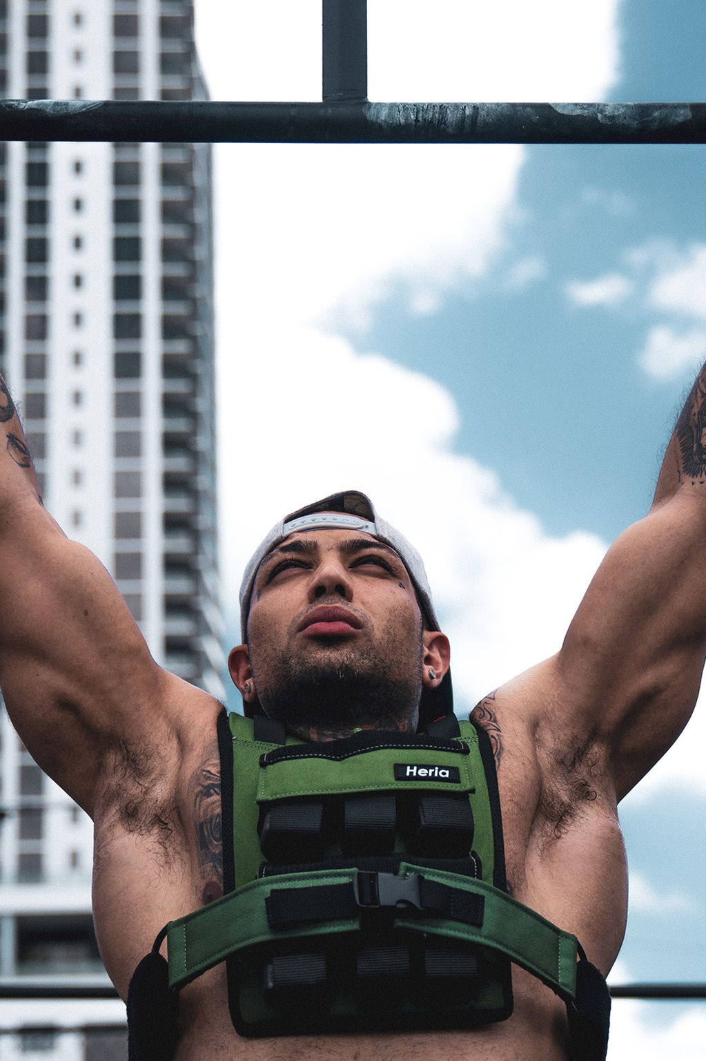 Heria weight vest forest green 28lb 2c