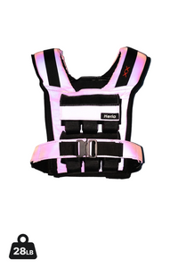 Heria weight vest pink gradient 28lb 1c