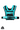Heria weight vest teal 28lb 1c