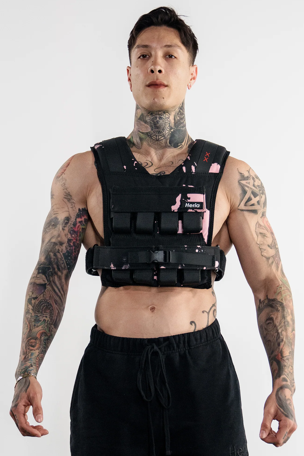 Heria weight vest black pink 35lb 2c
