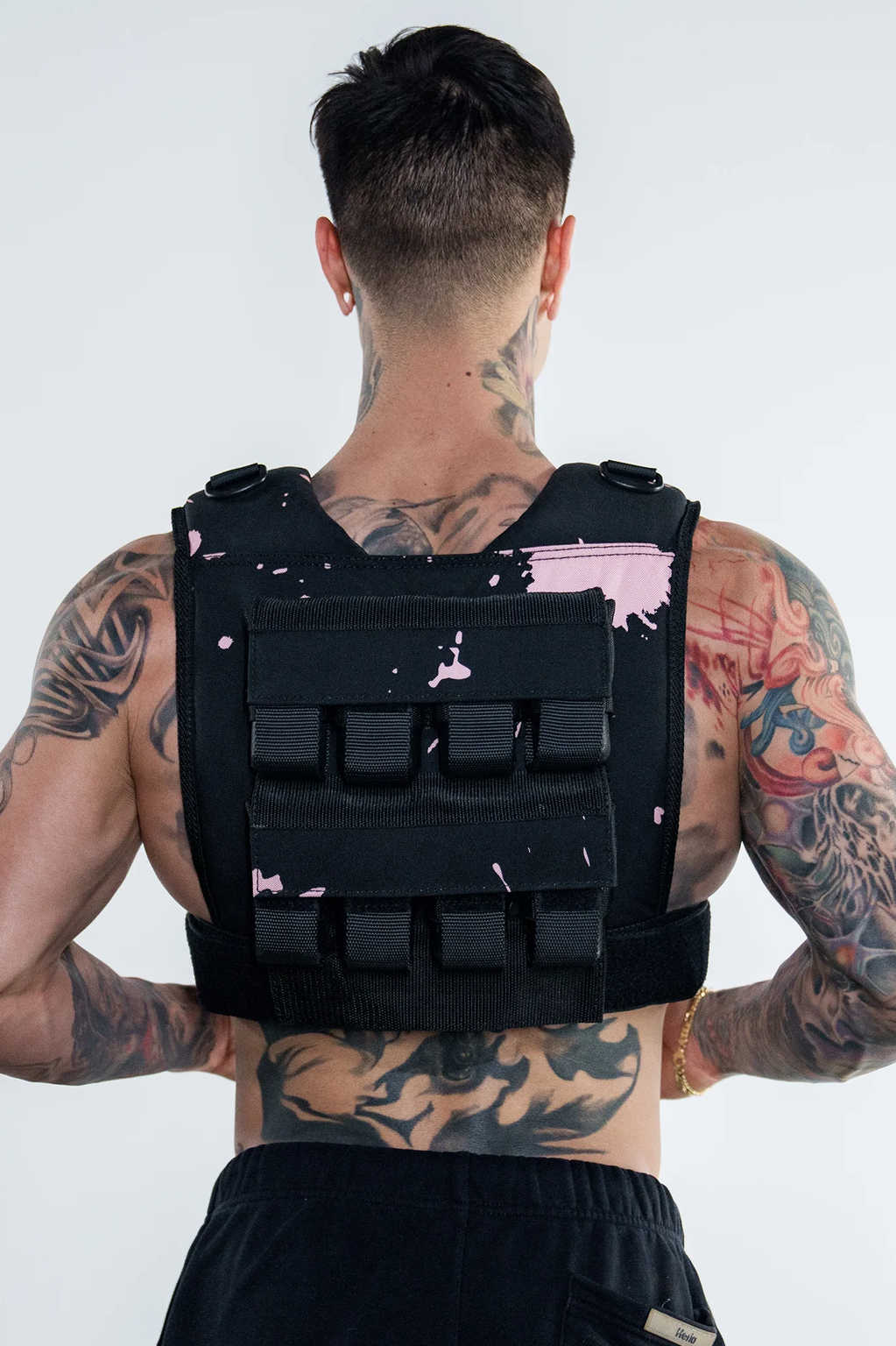 Heria weight vest black pink 35lb 3c