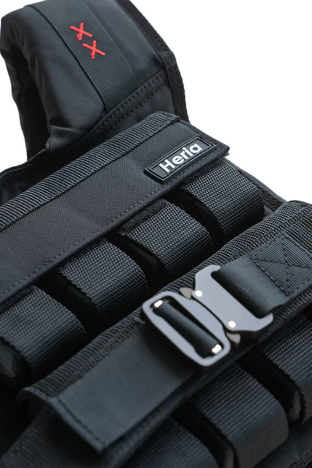 Heria weight vest black 35lb 2c