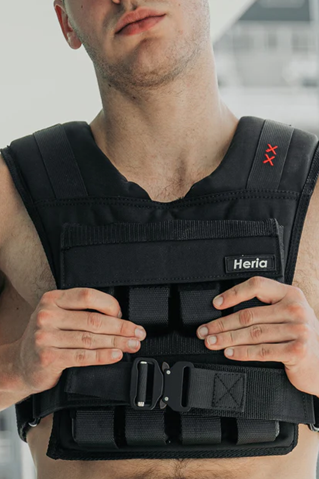 Heria weight vest black 35lb 5c