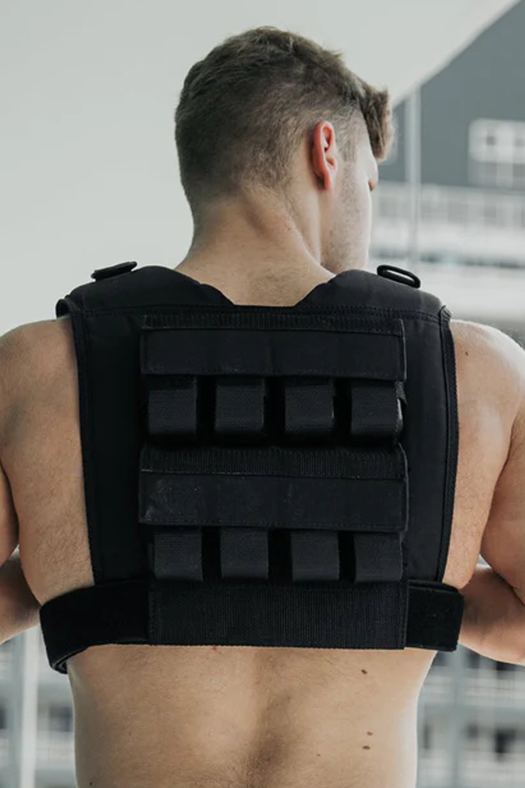 Heria weight vest black 35lb 6c