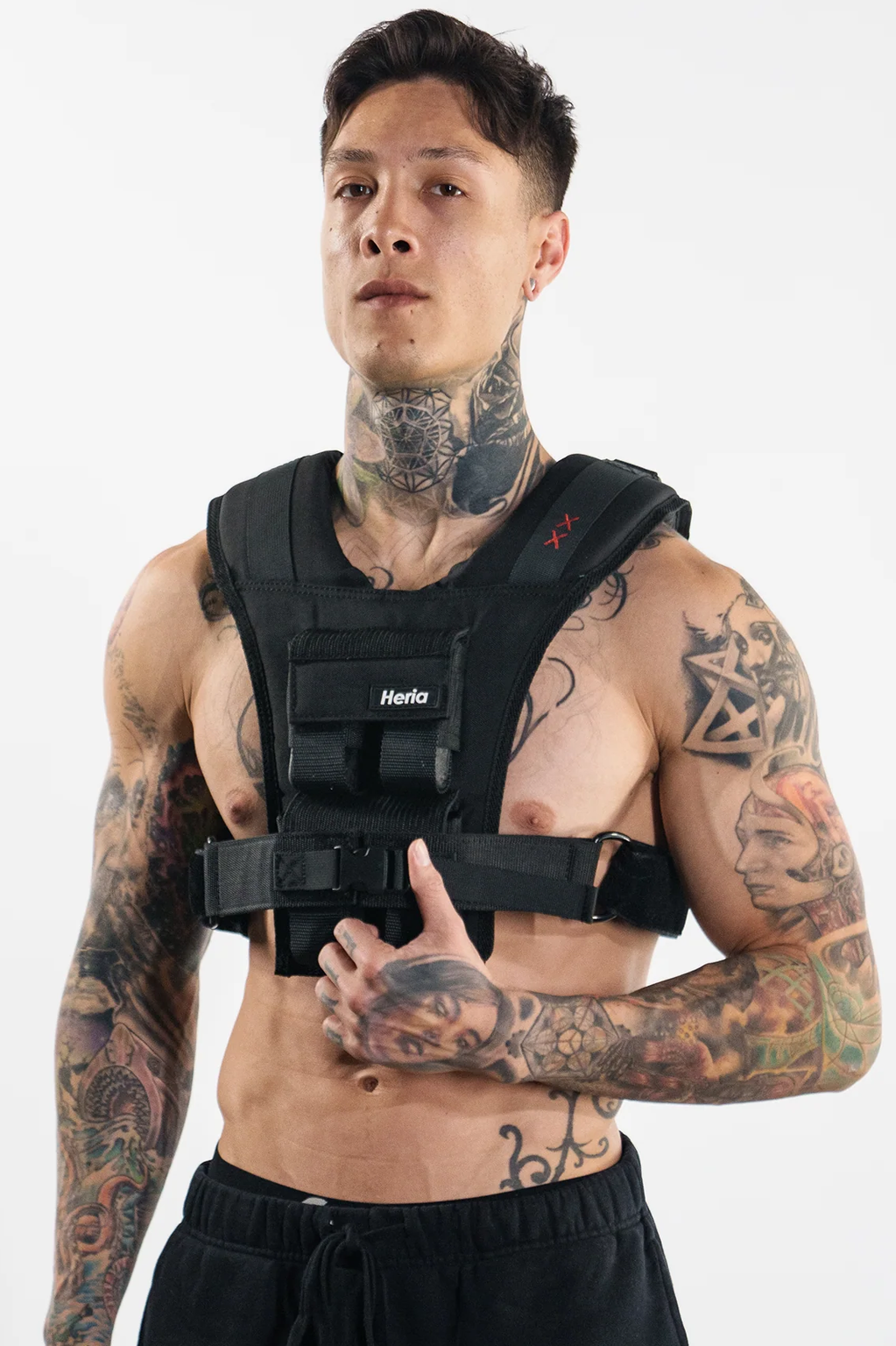 Heria weight vest black 18lb 2c