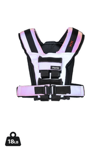 Heria weight vest pink gradient 18lb 1c