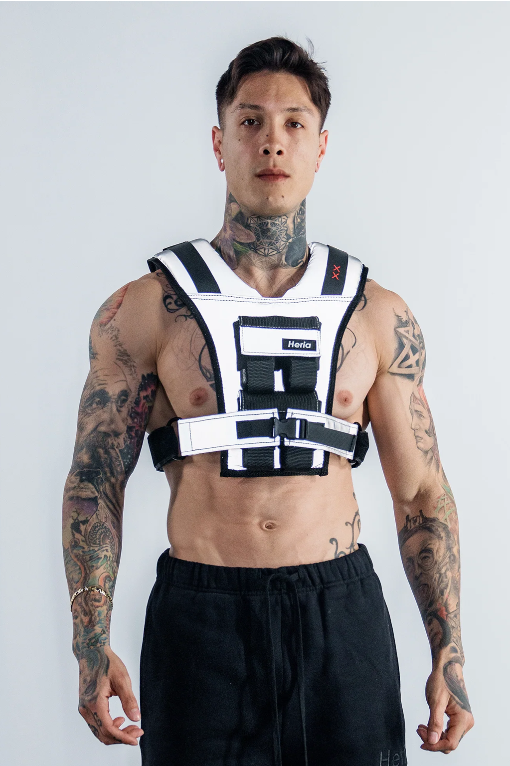 Heria weight vest reflective3m 18lb 2c