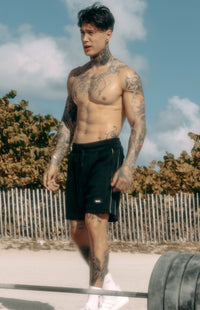 Heria Mesh Shorts with 3M Reflective Piping - Black 5c
