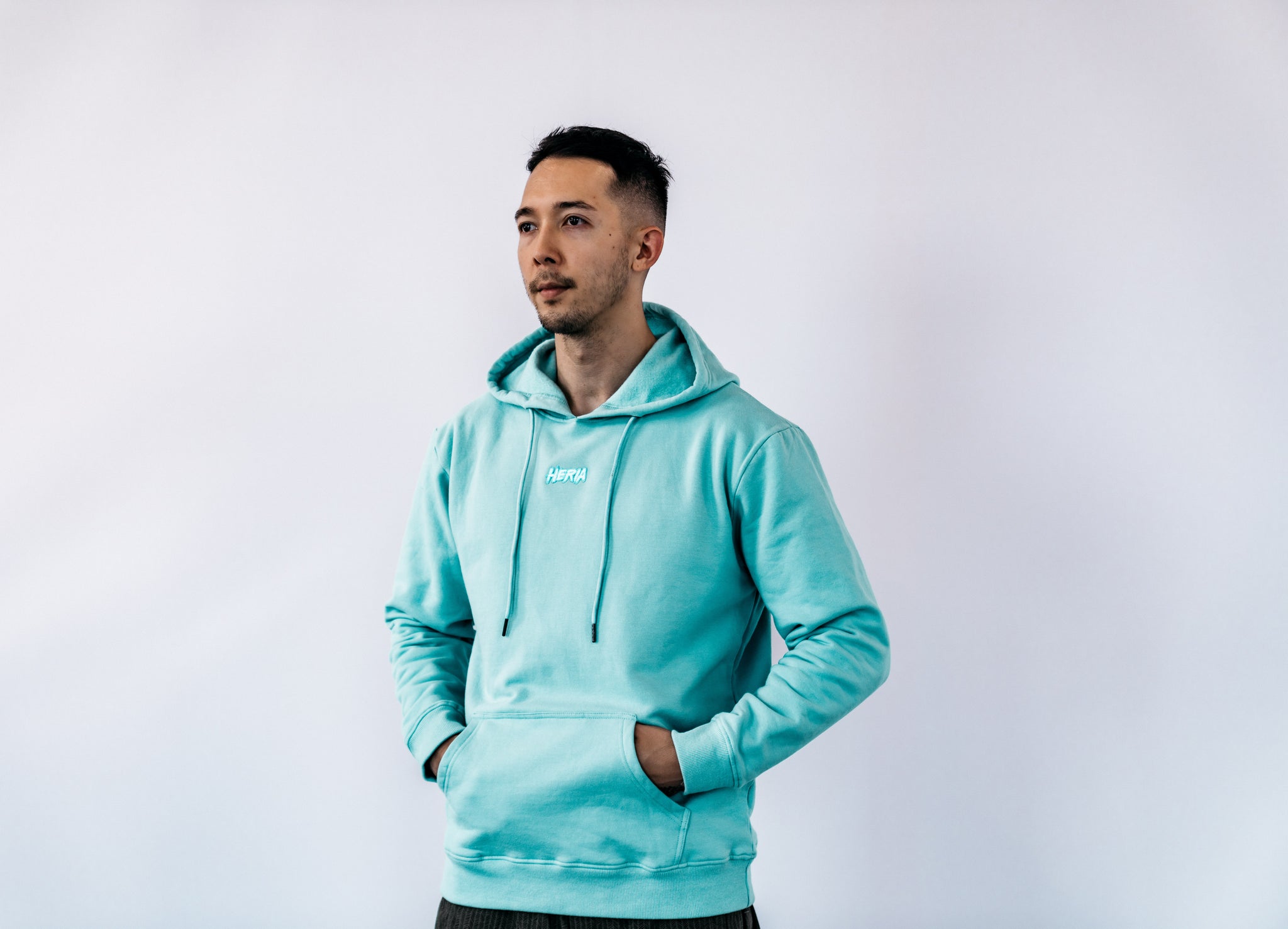 Heria Patch Hoodie - Blue 3c