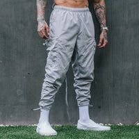 Drawstring Track Pants - Grey 2c