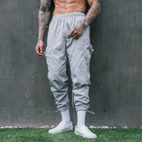 Drawstring Track Pants - Grey 5c