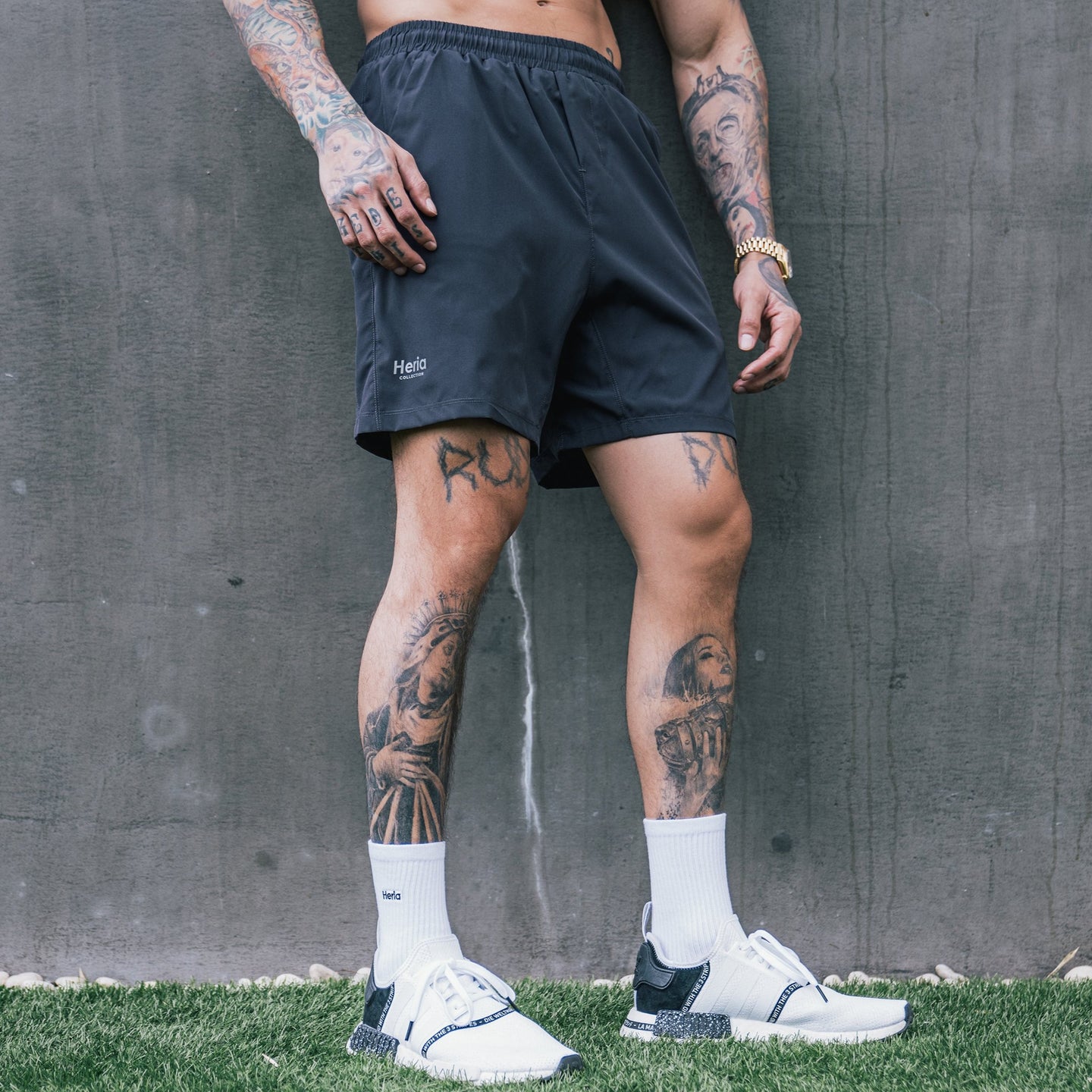 Heria Shorts - Charcoal 2c