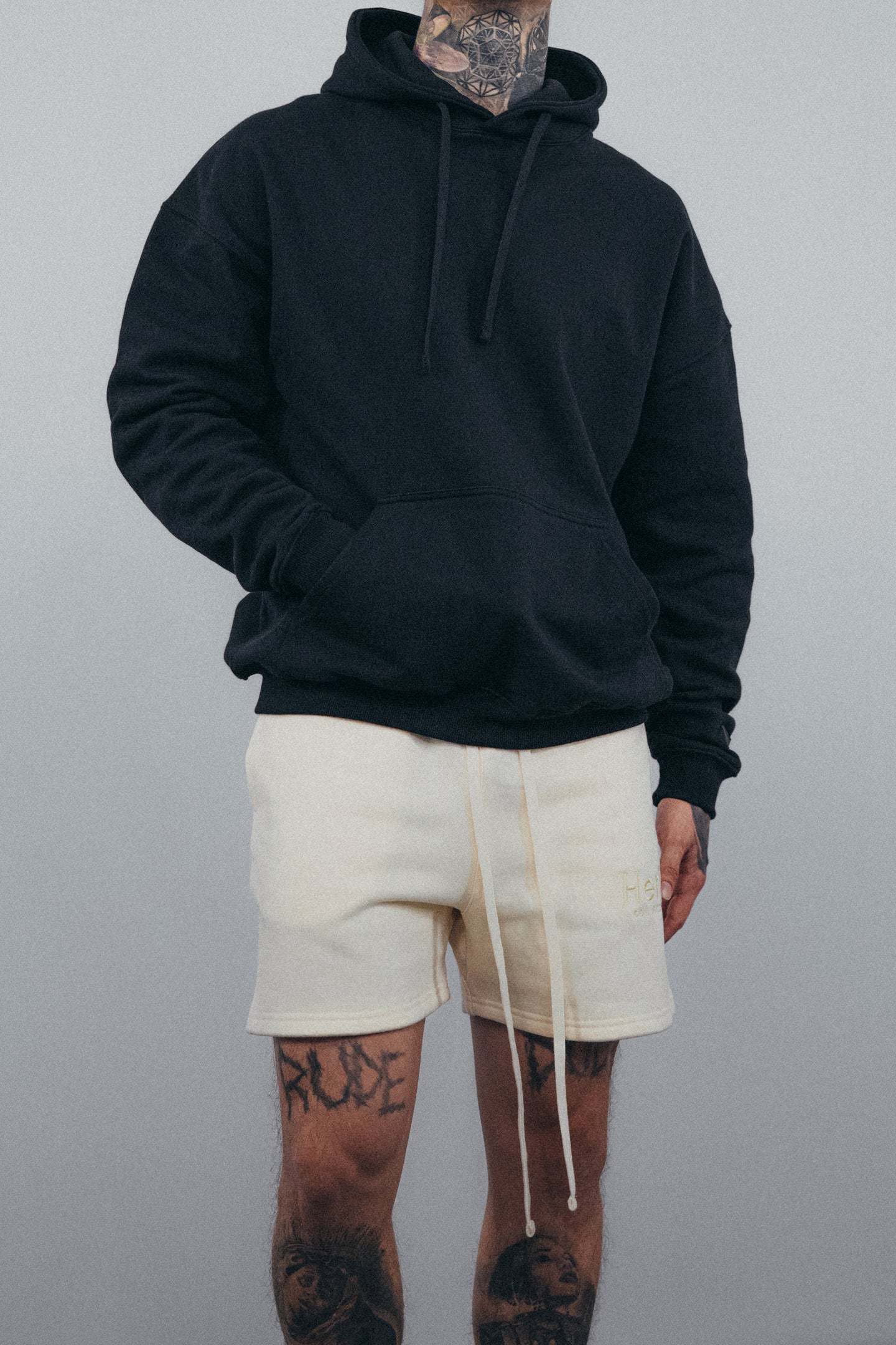 Heria Fleece Shorts - Cream (6707863650346)