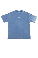 Flame Tee - Stone Washed Blue 2c