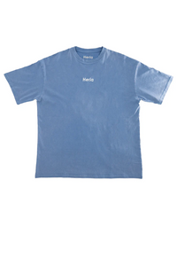 Flame Tee - Stone Washed Blue 2c