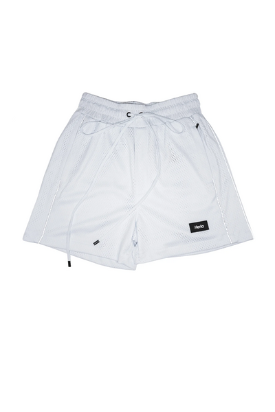 Heria Mesh Shorts with 3M Reflective Piping - White – Chris Heria