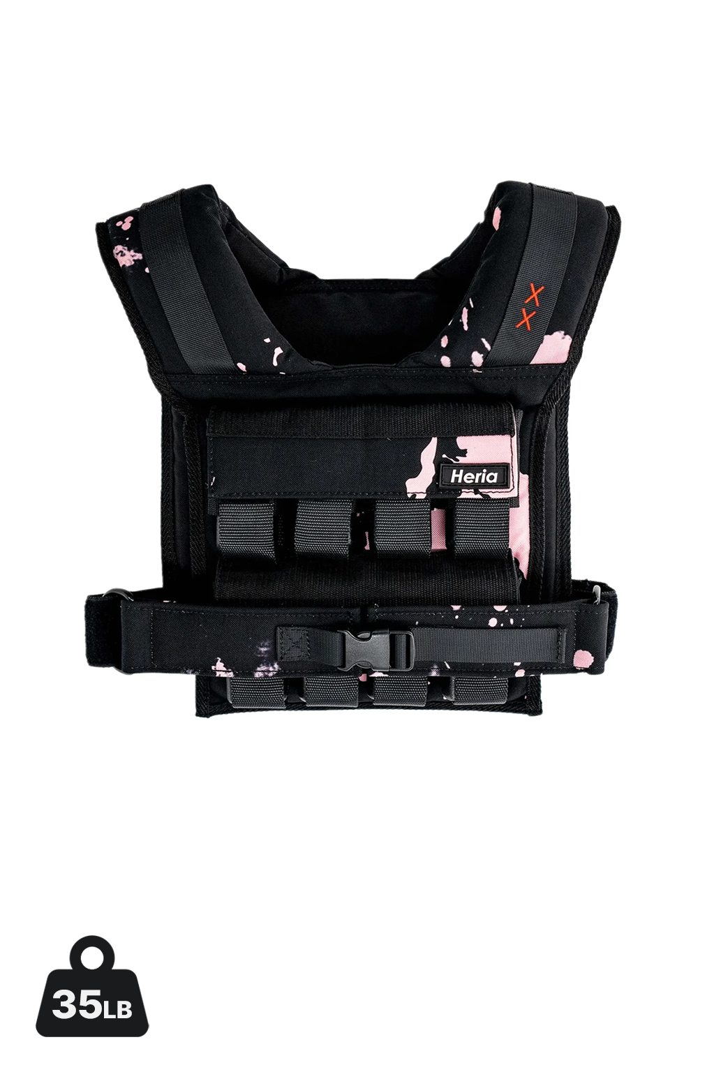 35LB Weight Vest - Black/Pink