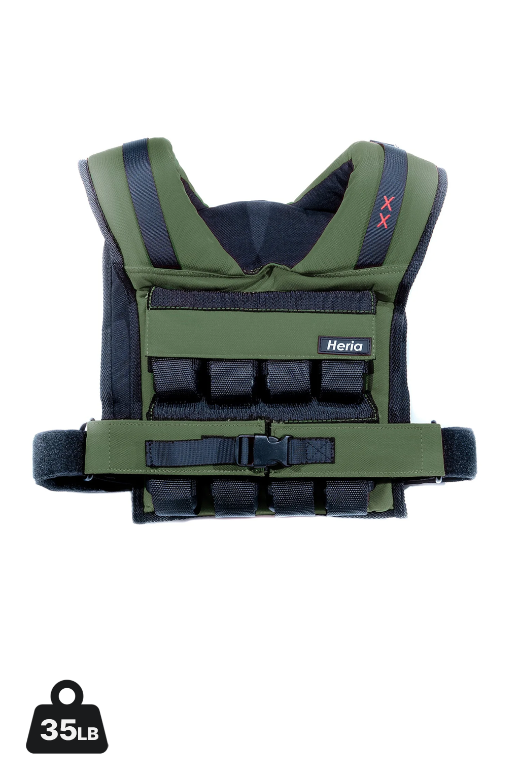 35LB Weight Vest - Forest Green