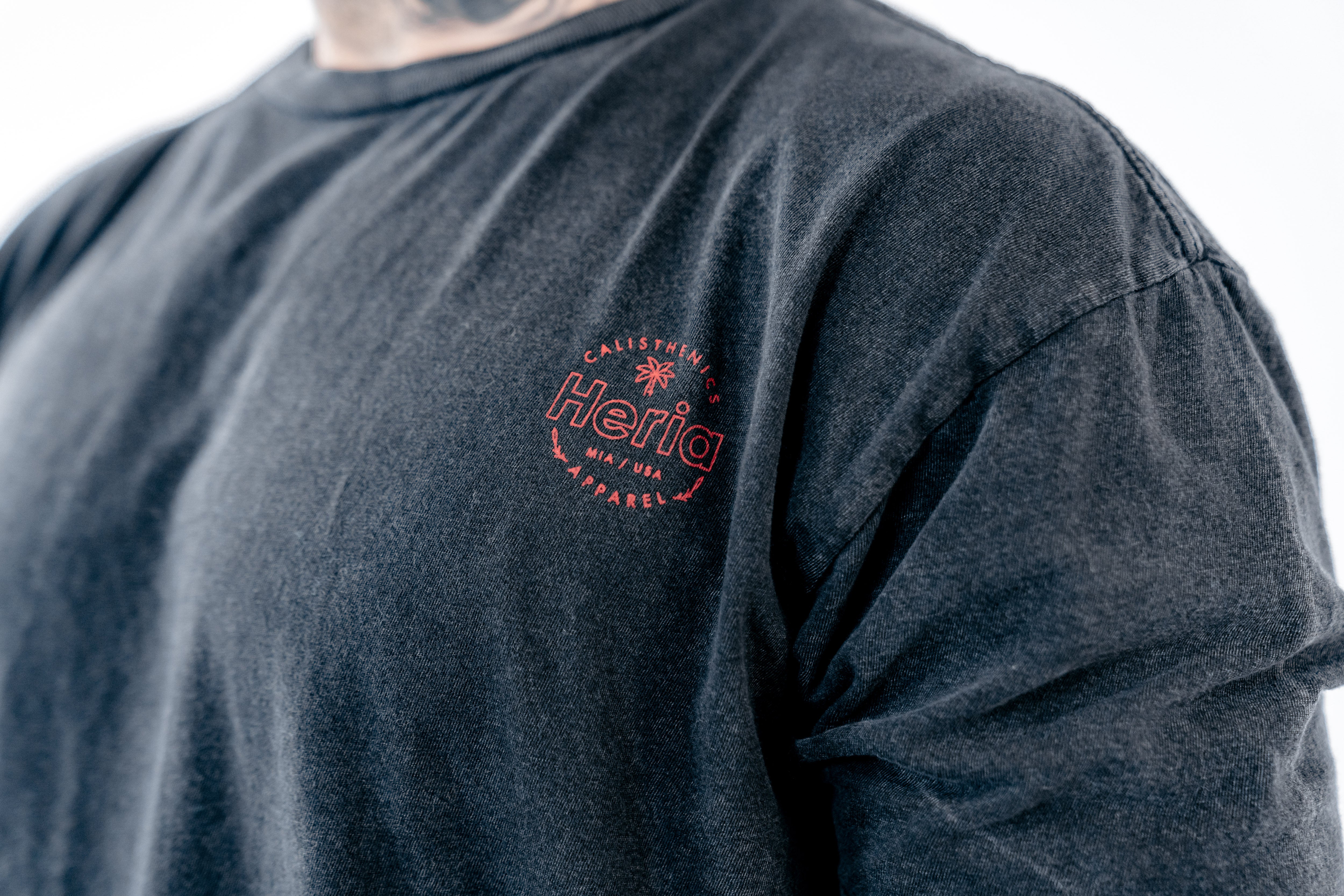 Acid Wash Black T-Shirt – Chris Heria