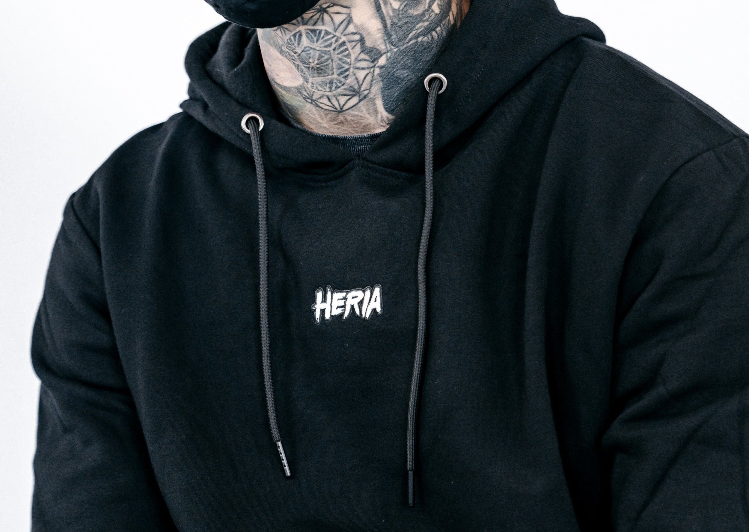 Heria Patch Hoodie - Black – Chris Heria