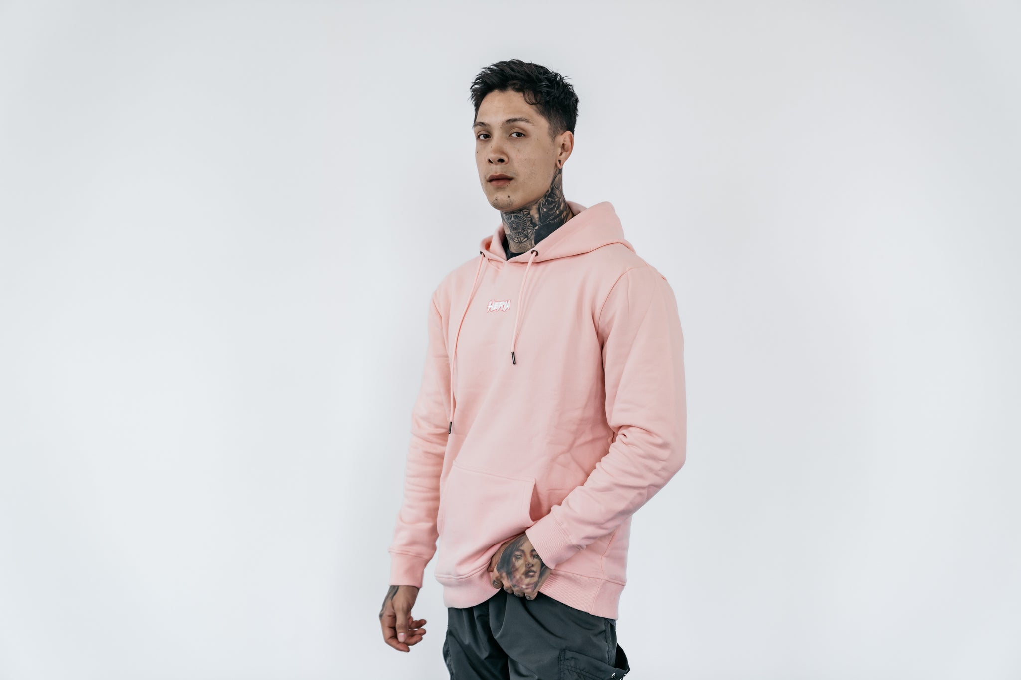 Heria Patch Hoodie - Pink 4c