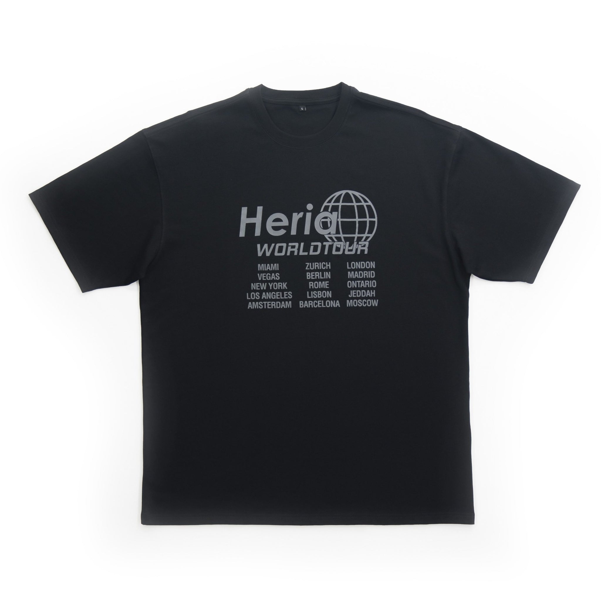 Heria World Tour T-Shirt - Black (6619593539626)