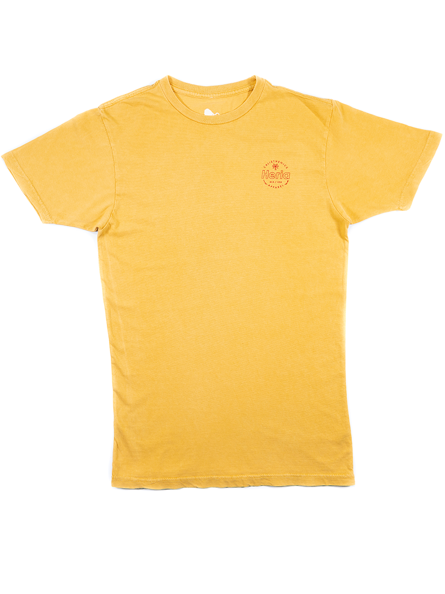 Acid Wash Yellow T-Shirt (4373768175658)