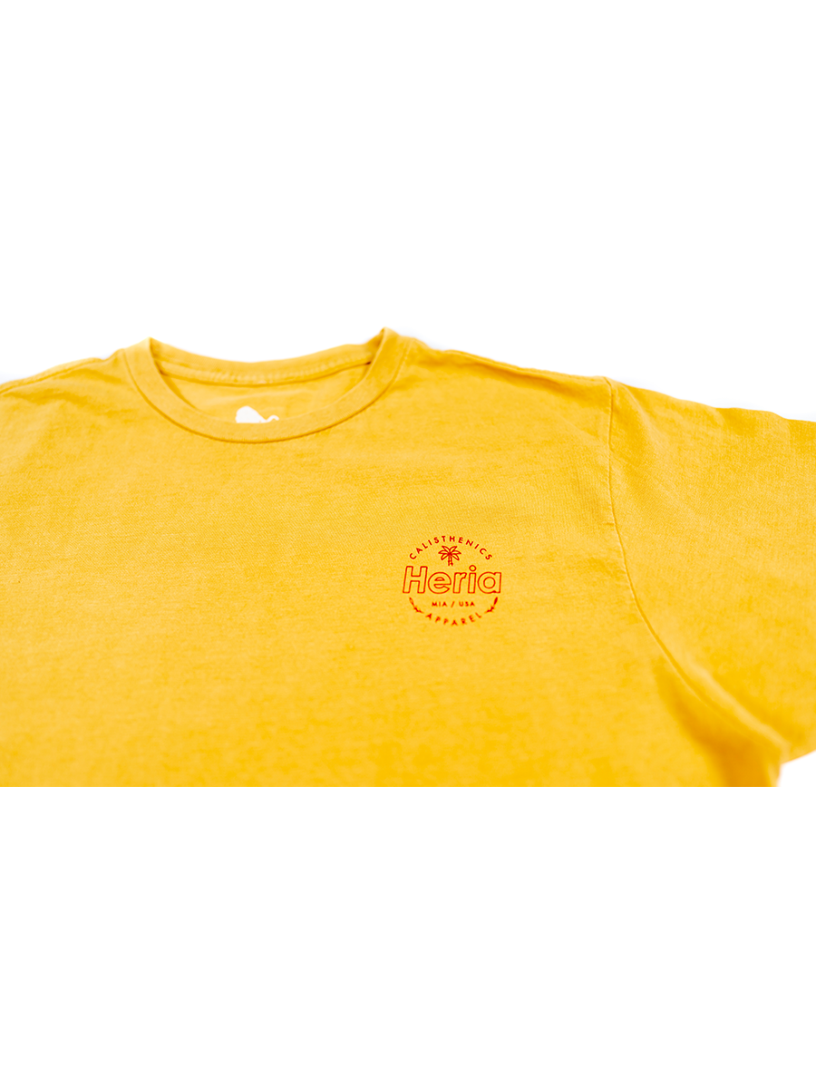 Acid Wash Yellow T-Shirt