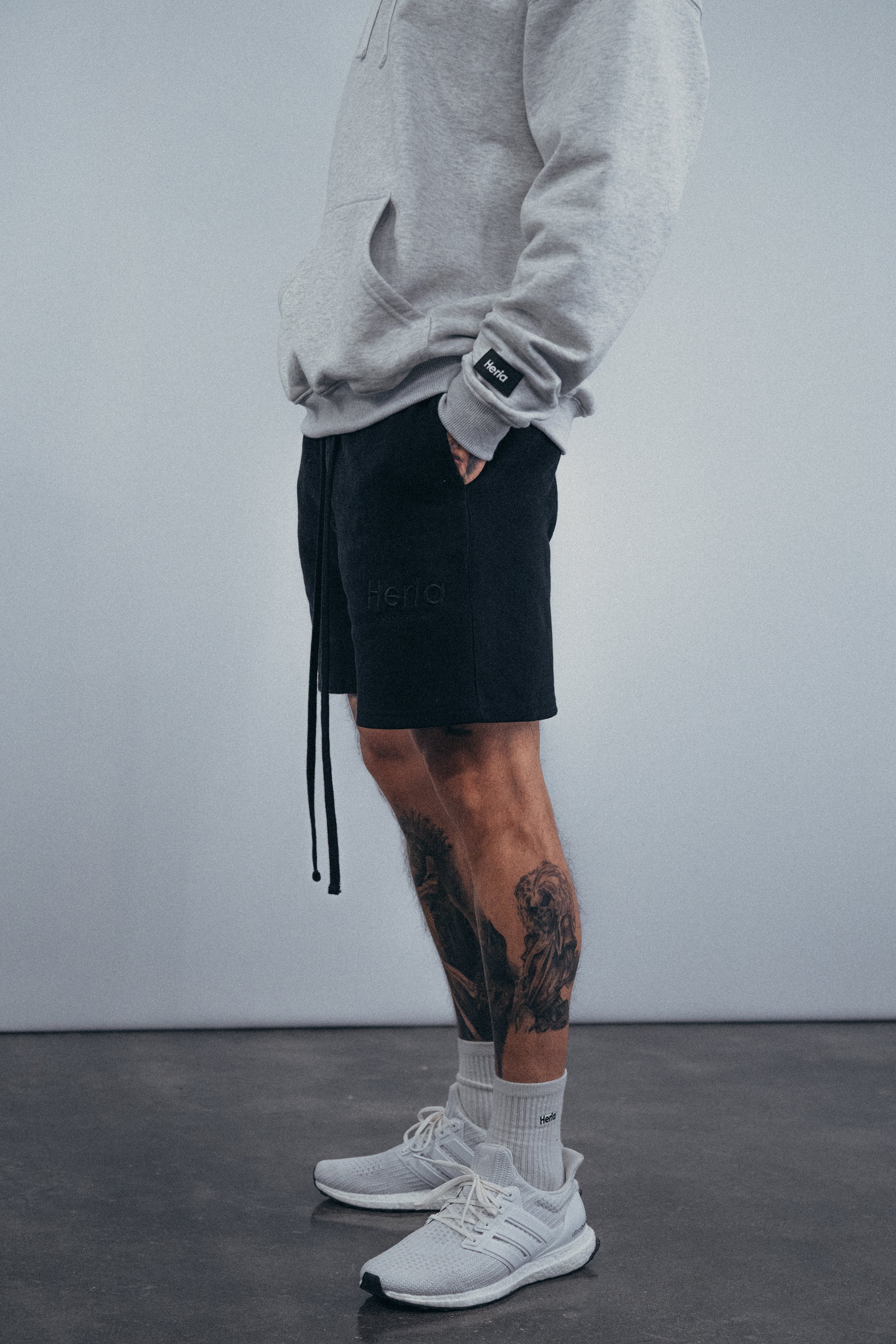Heria Fleece Shorts - Black – Chris Heria