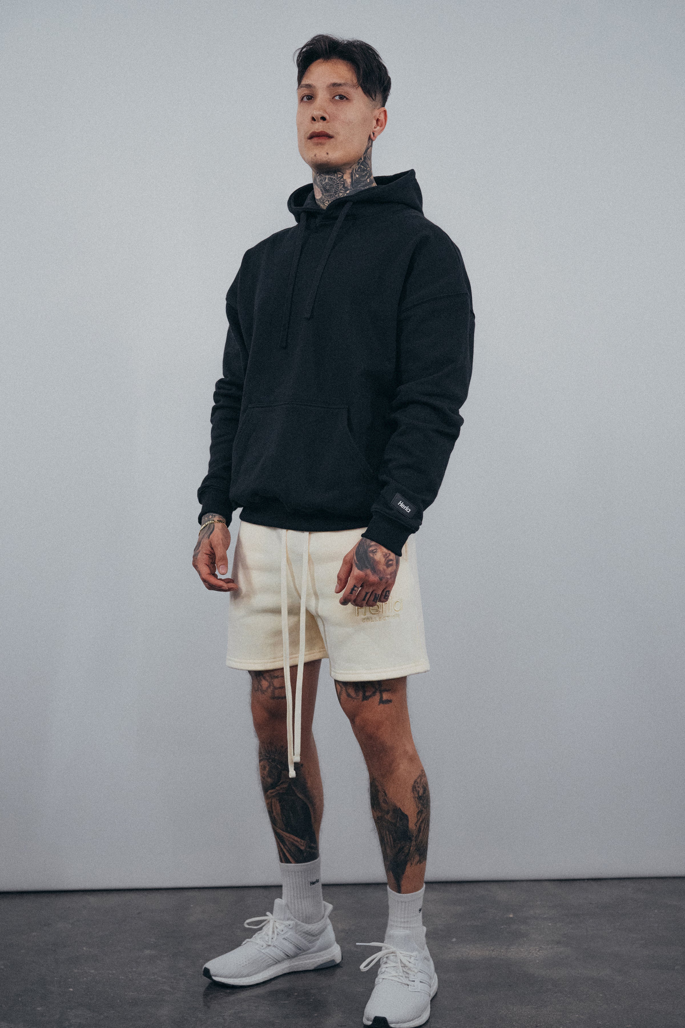 Heria Fleece Shorts - Cream – Chris Heria