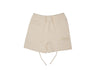 Heria Fleece Shorts - Cream (6707863650346)